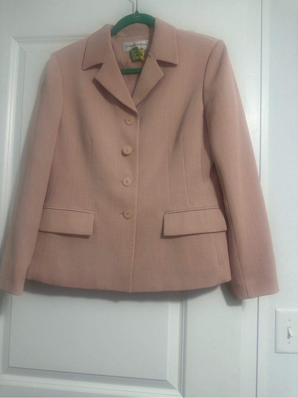 Kenneth Cole Blush Pink Tailored Blazer